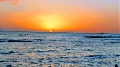 Waikiki Beach Sunset, Hawaii